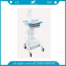 AG-WT001B instrument plastic medical mobile computer trolley